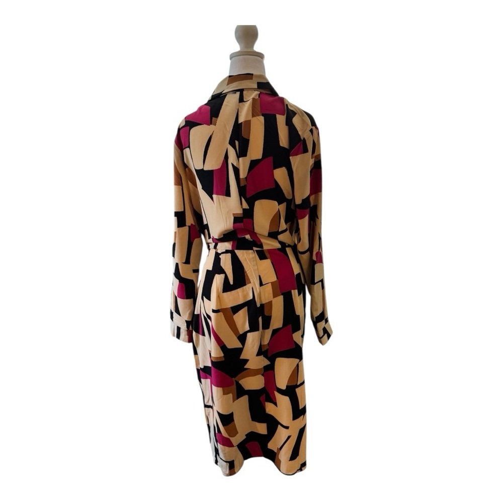 Stylish Multicolor Wrap Dress - Picture 4 of 5